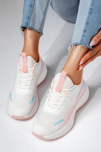 Zaira Adidasi dama roz din material textil Gala #20754 - 40