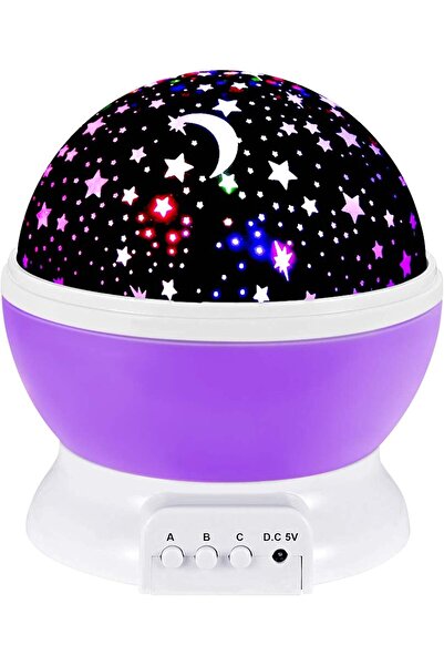 eWINNER مصباح ليلي متغير الألوان قابل للدوران 360 درجة مع جهاز عرض