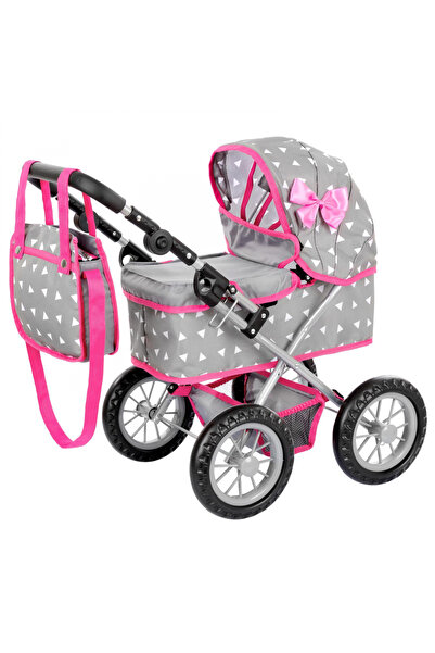 kinderplay Doll stroller, solid construction, 36 x 48 x 59cm, with adjustable...