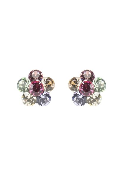 Miidefloriart Cercei Round Stones Chaton Flower SS24, model 401