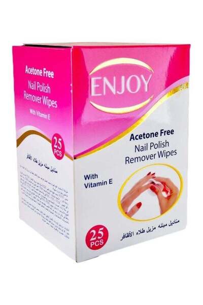 Enjoy Nail polish remover wipes - 10 pieces
