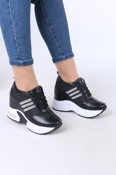 Layber Pantofi sport ortopedici de zi cu zi pentru femei cu talpă de 8 cm