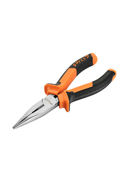 Lawazim Pro7 Long Nose Plier 6inch - Precision Needle Nose Plier Black Orange
