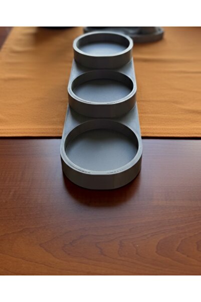 3DLİ 3-Pack Syrup Flavor and Coffee Sauce Organizer Stand 750ml Compatible Gift for Cafe Kitchen Barista