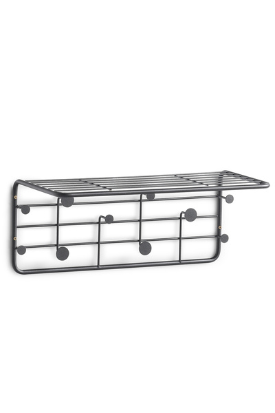 zeller Κρεμάστρα τοίχου Zeller-Black, μεταλλική, 51,4x24x21 cm, μαύρη