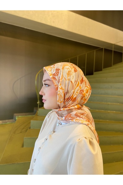 İpekhan Renkli Desenli Pamuk Eşarp – Canlı ve Modern Tasarım