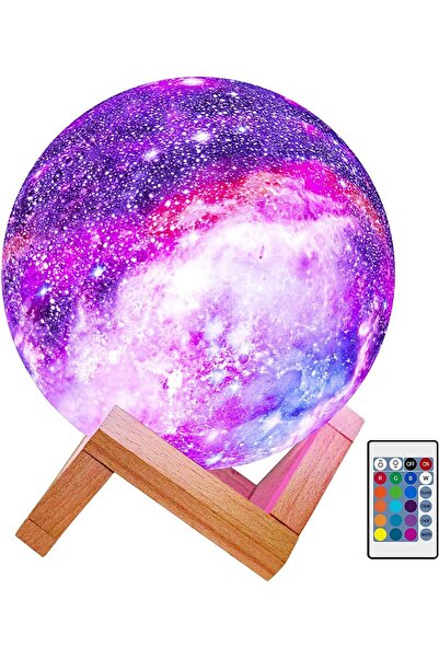 bolivia's مصباح القمر، 15 سم، 16 لونًا، جهاز تحكم عن بعد ولمسة، قابل لإعادة ا...