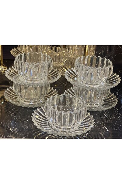 pırıltı home 6 Personality Crystal Glass Snack Set