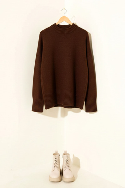 FERHEL سترة نسائية مضلعة قصة فضفاضة