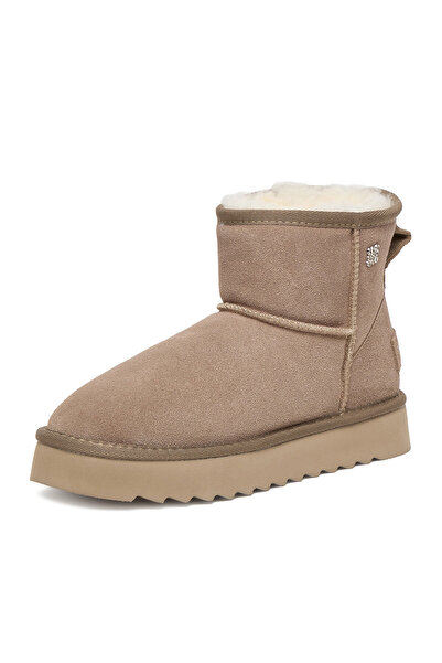 Nine West Snow Boots for Women Beige CEO-NASR-01