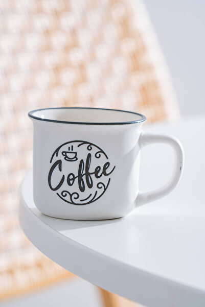 ACAR Ruby Porcelain Espresso Cup White - 115 ml