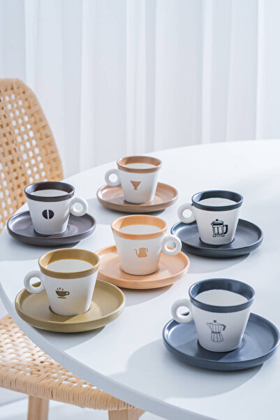 ACAR Ruby 6-Person Coffee Cup Set - 100 ml
