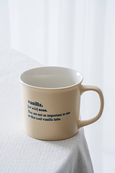 ACAR كوب روبي بورسلين كريمي - 350 مل