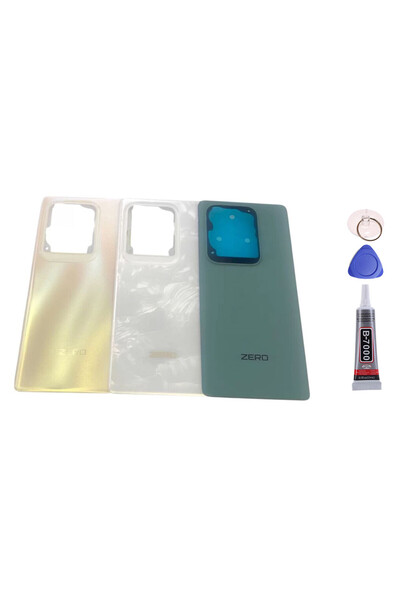 Yedcom İnfinix Zero 30 Beyaz Arka Kapak Batarya Kapağı Pil Kapağı Yapışkan Ve...