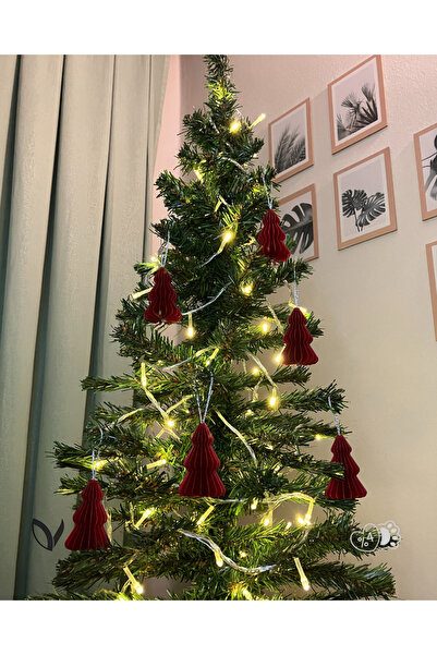 Leaft Design Premium Christmas Tree Ornaments - Set of 6 (6 cm) - 3D Printing