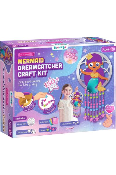 Bloomingo مجموعة أدوات فنية وحرفية - صائد أحلام حورية البحر