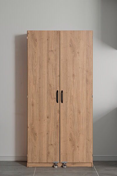 EDSY HOME Belen 2 Kapaklı Kiler Dolabı Kahverengi