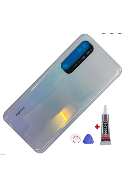 Yedcom Mi Note 10 Lite Beyaz Arka Pil Kapağı Batarya Kapağı 15ML Yapışkan Ve ...
