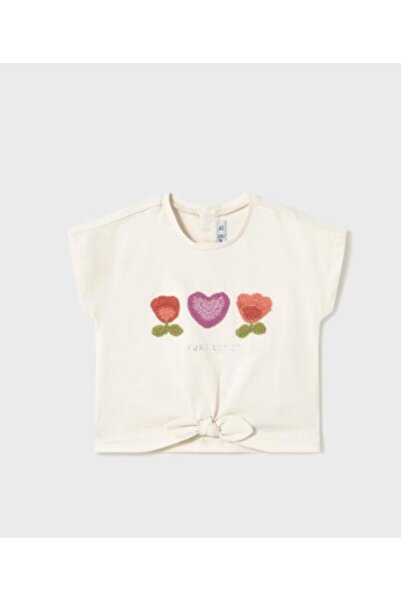 MAYORAL Girl baby 1046 bone embroidery top gkm0394