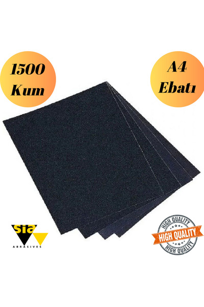 Mobilyap Azs - 1500 Kum Kağıt Zımpara Su Zımparası Sarı Leke Banyo Mutfak 1.K...