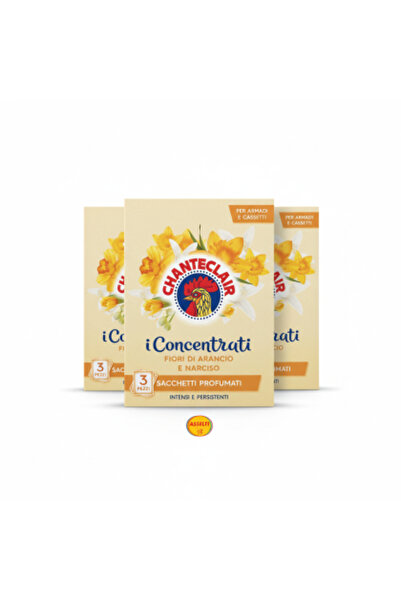 Chanteclair Set ASSELTI® (Italia) – 3 x Pliculețe parfumate concentrate, Floa...