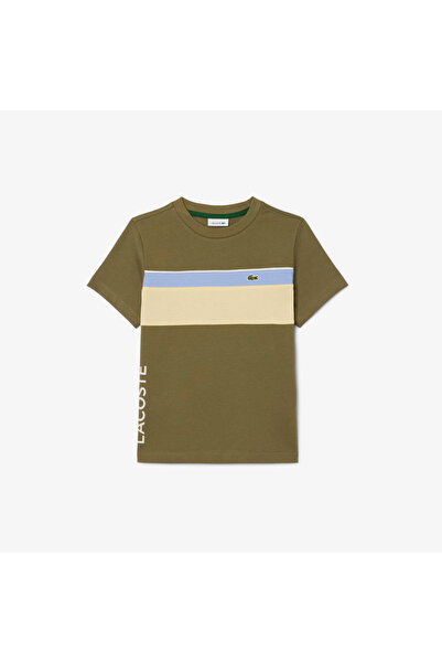 Lacoste تيشيرت قطني بألوان متداخلة - TJ0863-00-5JB