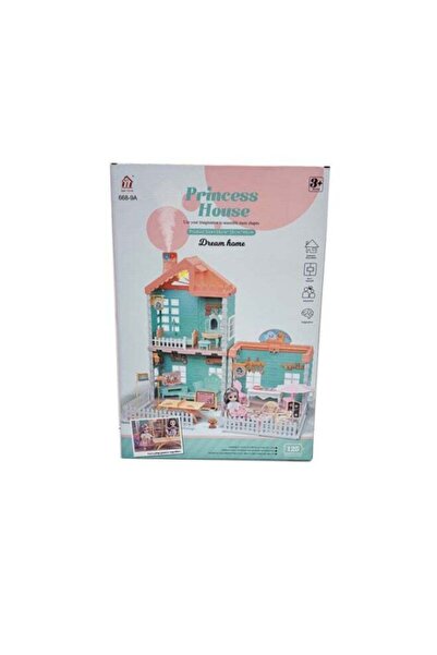 HUADA TOY مجموعة فيلا ودمية مع ضوء وبخاخ رذاذ