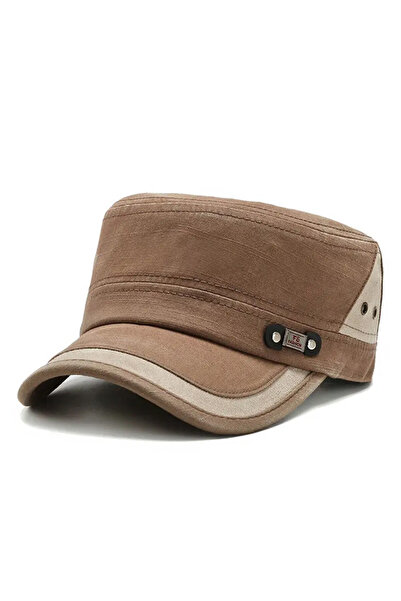 EFAYN.RO Men's cap, curved brim, adjustable fit, universal size, brown, EFAYN