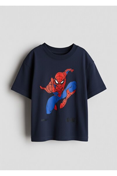 SPIDERMAN Kyex Printed Spider-Man Cotton Combed Soft Fabric Summer Children's T-Shirt