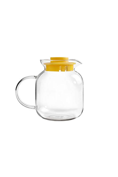 iBiLi -Cană Kristall, sticlă borosilicată, 1200 ml, transparentă/galbenă