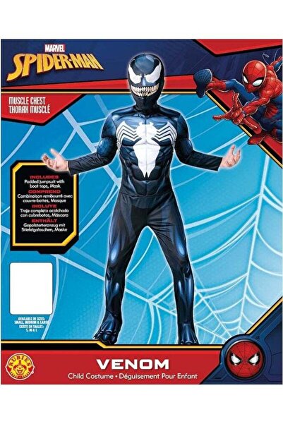 genernic زي فينوم الفاخر للأولاد من روبيز مارفل - مقاس متوسط (5-6 سنوات، طول ...