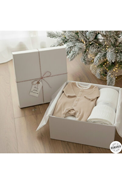 OEM Set cadou de catifea pentru răsfăț - bej și alb