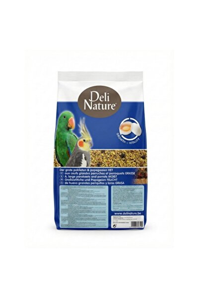 Deli Nature طعام البيض للببغاوات الكبيرة - تركيبة رطبة/دهنية (كيس 10 كجم)