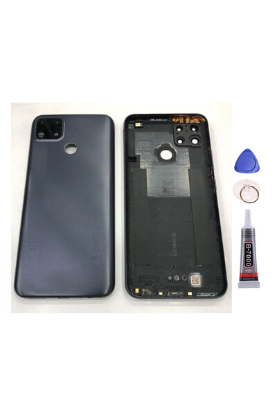 Yedcom Realme C25 Siyah Arka Pil Kapağı Batarya Kapağı 15ML Yapışkan Ve Apara...