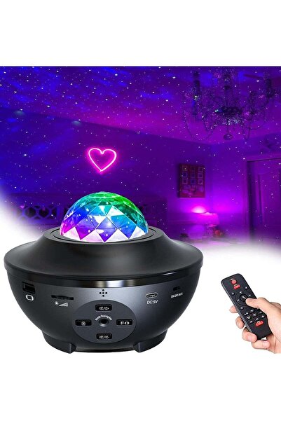 Tiger Star Night Light Projector with Bluetooth Speaker