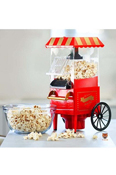 Gennext TIGER Carnival Popcorn Maker – Nostalgic Movie Night Hot Air Popcorn ...