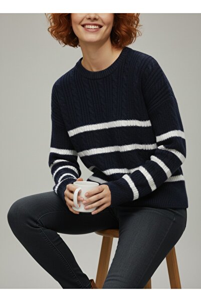 LAVRE STRIPED KNIT SWEATER
