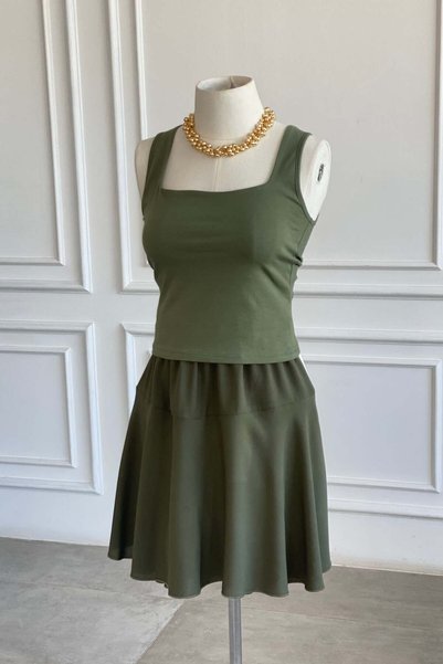 yb yağmur butik Square Neck Cotton Undershirt
