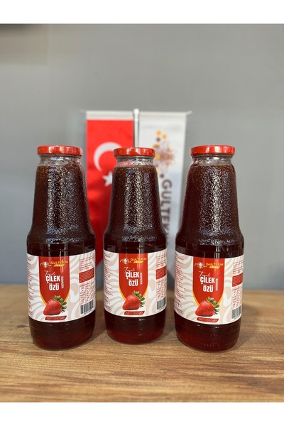 GÜLTEKİN BAL Taneli çilek özü 1350 gram
