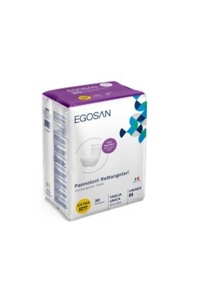 EGOSAN Rectangular Pad - Plastic-backed (13.5 x 45 cm) - Pack of 30