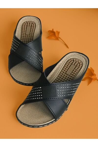 GEZER Summer Women's Comfortable Massage Sole Daily Mother Slippers