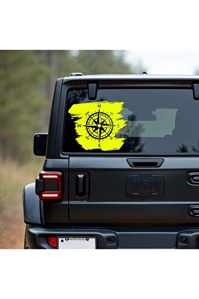 StickITsibiu Off Road Compass – 4×4 Off-Road Car Sticker – Dimensions 100x83cm.