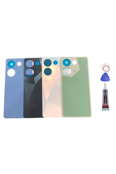 Yedcom Tecno Camon 20 Pro Mavi Arka Kapak Batarya Kapağı Pil Kapağı Yapışkan ...