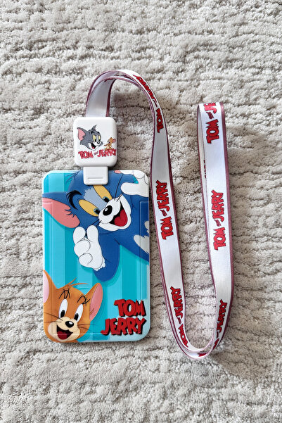 Perissy Cartelă de identitate figurată - Suport pentru carte cu șnur și rolă