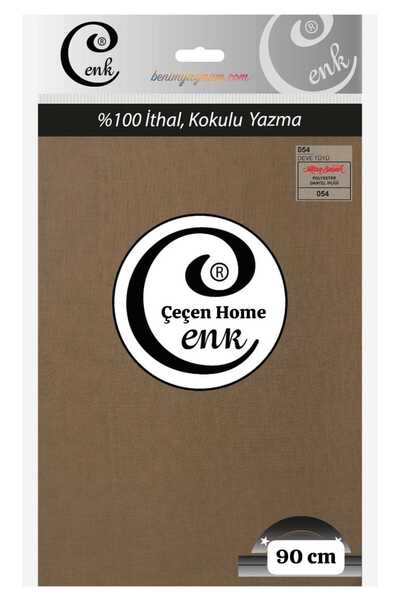 ÇEÇEN HOME وشاح قطني عالي الجودة معطر بحروف مطرزة بلون واحد 054 من ريش الجمل ...