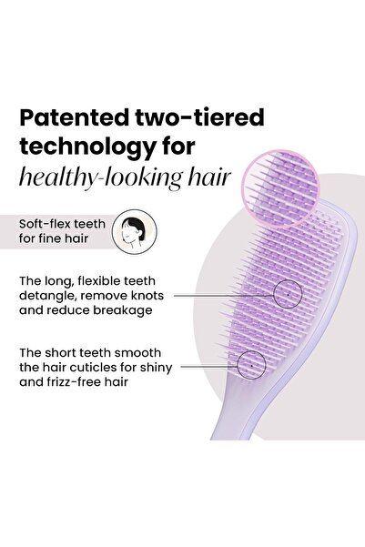 genric فرشاة شعر - ناعمة وهشة - أرجواني/أرجواني