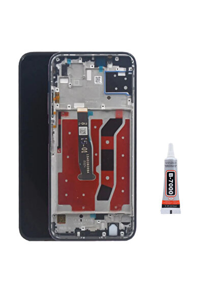 Yedcom Huawei P40 Lite Çıtalı Siyah Uyumlu Ekran Lcd Dokunmatik B7000 15ML Ya...