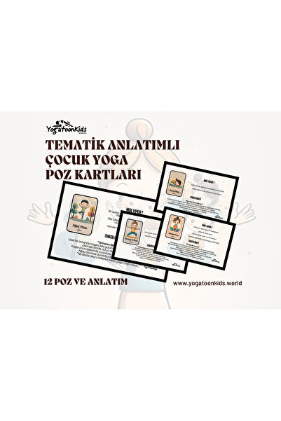 Yogatoon Kids World Çocuk Yogası Poz Anlatımlı Eğitim Kartları – Tematik Ders...