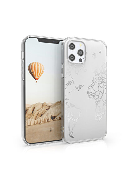 KWmobile Carcasă pentru Apple iPhone 12 / iPhone 12 Pro, silicon, argintiu, 5...