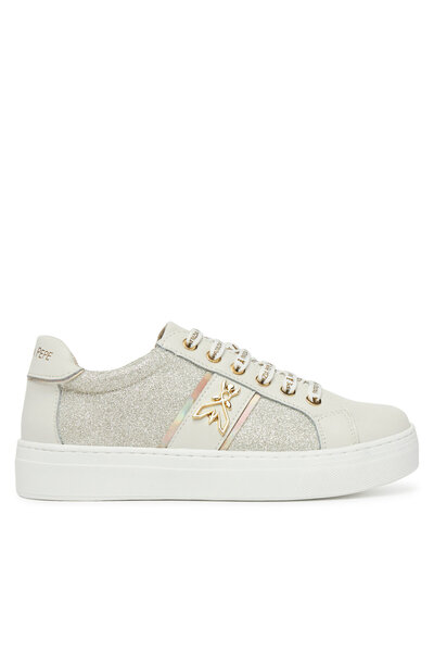 Patrizia Pepe Girls Sneakers Off White PPJ301 02